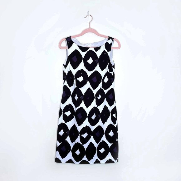 max mara printed summer sheath dress - size 2 - Picture 1 of 5